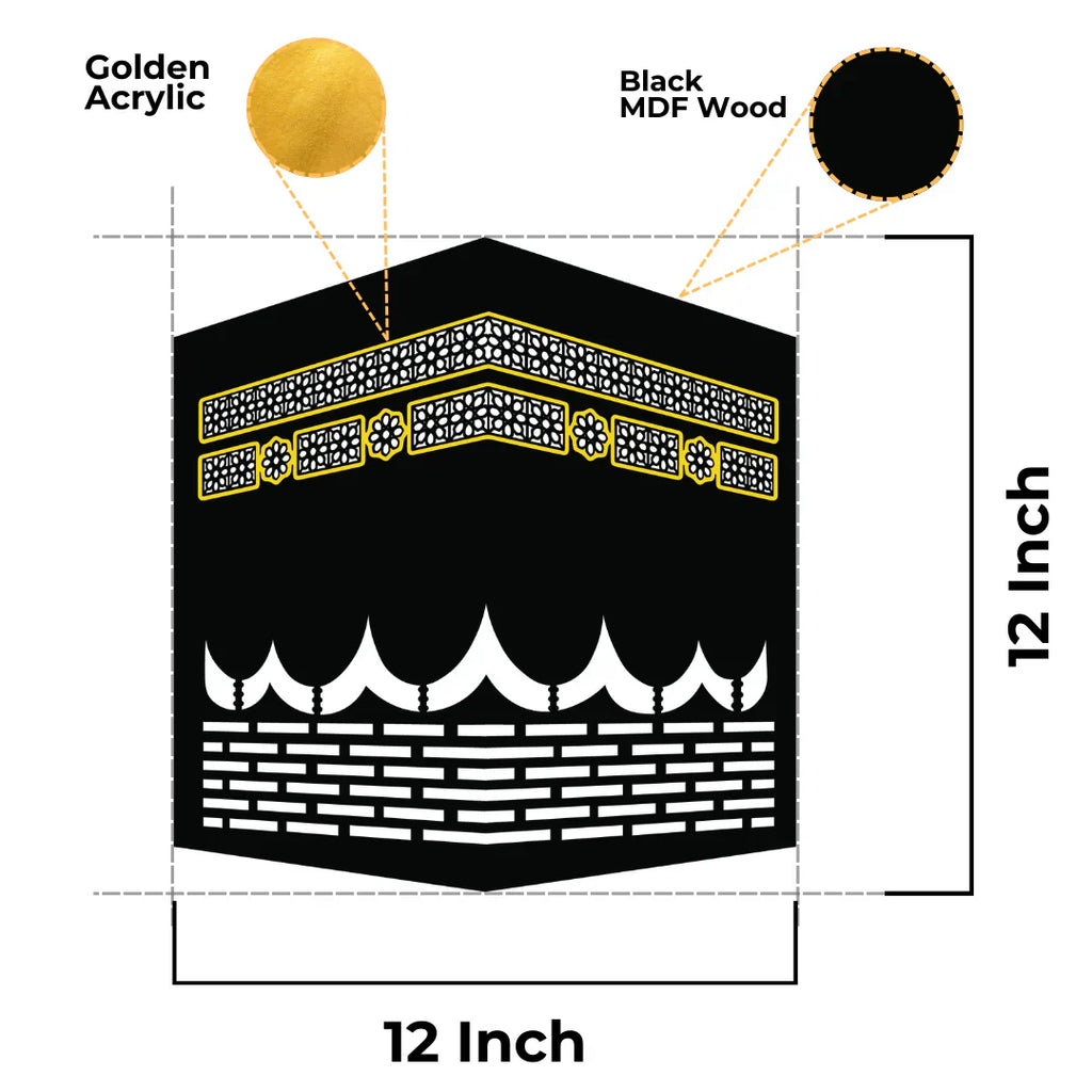 LED Wall Art Inspired by the Kaaba